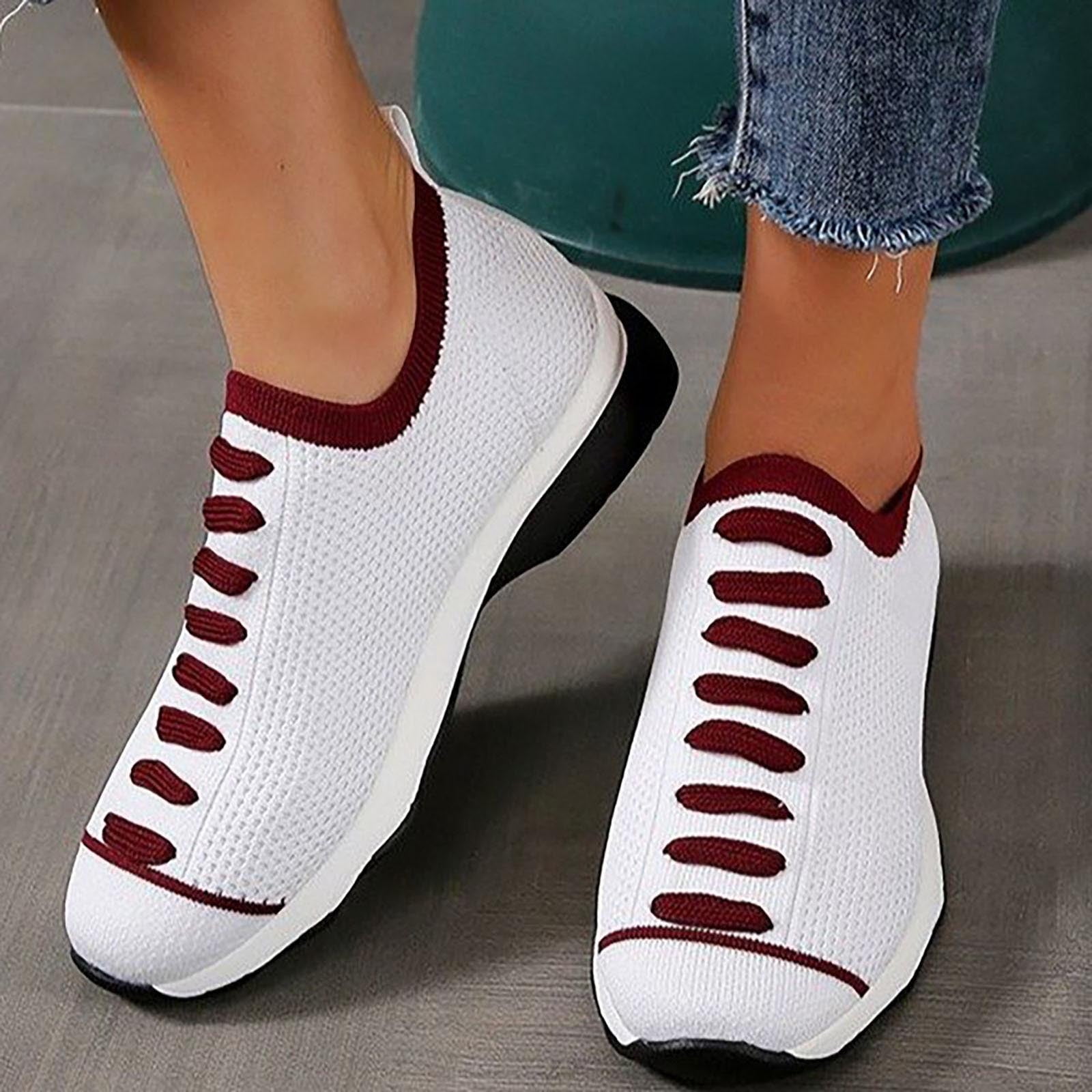 SMihono Sandals Womens Summer Plus Size Women's Mesh Shoes Slip-On