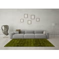 thumbnail image 3 of Ahgly Company Machine Washable Indoor Rectangle Abstract Yellow Modern Area Rugs, 5' x 7', 3 of 4