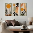 thumbnail image 5 of Boho Wood Wall Art Set of 3 Mid Century Modern Wall Decor Boho Leaf wooden Artwork Abstract Leaf wood Triptych for Living Room & Office Gallery Wall (8x16 Inch), 5 of 8