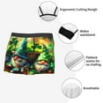 thumbnail image 3 of Sikiie St. Patrick's Day USA Flag Print Men's Boxer Briefs, Elastic Waistband Boxer Briefs Leggings-XX-Large, 3 of 5