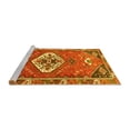 thumbnail image 2 of Ahgly Company Machine Washable Indoor Round Persian Yellow Traditional Area Rugs, 3' Round, 2 of 4