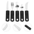 thumbnail image 3 of NUOLUX Adaptive Utensils Fork Elderly Tableware Spoon Utensil Weighted Parkinsons Cutlery Set Handicap Eating Disabled, 3 of 6
