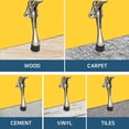 thumbnail image 5 of One Touch Kickdown Door Stopper, Door Holder, Heavy Duty Door Stops, Bottom of Door, Height-Adjustable Rubber Tips by HASHI (Black 4 inch x 1pack), 5 of 14