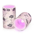 thumbnail image 7 of Yayeee Flameless Candles with Remote Flickering Battery Operated Multi Color Changing, Small Black Flowers, 7 of 7