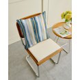 thumbnail image 4 of Waterproof Outdoor Throw Pillows with Inserts 16"x16", Blue Yellow Striped Soft Decorative Pillowcases for Couch Bedroom, Modern Stripes Art Watercolor Pillow Covers for Sofa Living Room, 4 of 8