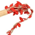 thumbnail image 3 of Uxcell 6.6ft 5mm Burlap Leaf Ribbon Artificial Vine Natural Jute Rope Twine, Red 2 Pack, 3 of 6