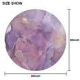 thumbnail image 6 of Purple Marble Abstract Round Table Cloth,Wrinkle Resistant Table Cover with Polyester,Waterproof Reusable Round Table Clothes for Easter Birthday Picnic Wedding (Round,60x60inch), 6 of 6