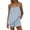 Light Blue, variant on Women's Two-Piece Set, Striped Tube Top and Shorts Matching Outfit for Summer Vacation, Beach, and Going Out, Casual Coordinated Ensemble for Warm Weather Activities Light Blue S