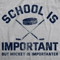thumbnail image 2 of Mens School Is Important But Hockey Is Importanter T Shirt Funny Sports Tee Graphic Tees, 2 of 9