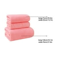 thumbnail image 3 of Velvet Spun Bath Towel Set – 3-Piece Highly Absorbent Towels for Spa, Gym, Bathroom (Soft, Multiple Colors), 3 of 7