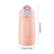 thumbnail image 4 of Advancent Botella de vacío para senderismo, hervidor de viaje con aislamiento térmico, doble capa, tapa abatible, taza de café y bebida de acero Teteras Rosa Advancent HA011380-04B, 4 of 6