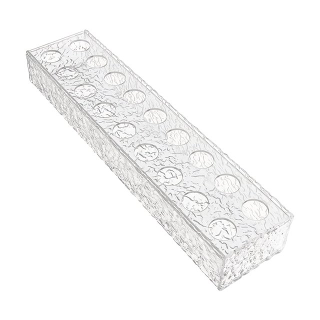 Jarrón de Flores Rectangular, Soporte para Plantas, Soporte Decorativo para Fotos, Soporte para Contenedores de Flores, Arreglo Floral para Boda, 45cmx10cmx6.5cm Sunnimix florero de acrílico