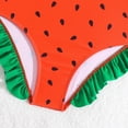 thumbnail image 5 of TOWED22 Toddler Baby Girls Sleeveless One Piece Swimsuit Bathing Suit Little Girls Ruffled Swimwear Red,1-2 Y, 5 of 8
