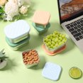 thumbnail image 6 of Sutowe 6Pcs Stainless Steel Small Snack Container Good Sealing Salad Dressing Container Easy Access Food Storage Box Stackable for School, 6 of 8