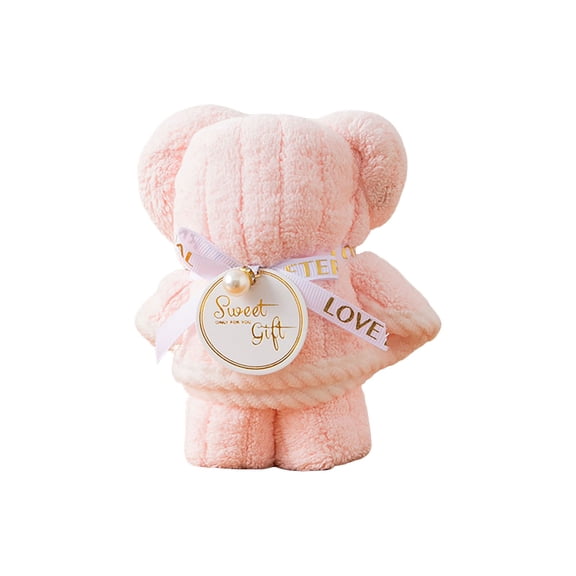 Cute Bear-Shaped Towel Gift, Soft Absorbent Multi-Color Bear Towel for Birthdays, Weddings & Valentine's Gifts for Her, Girlfriend, Wife