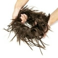 thumbnail image 6 of Tousled Updo Messy Bun Hair Tousled Updo Ponytail Hair Hairpiece With Elastic Rubber Band Updo Extensions Hairpiece Synthetic Bun Messy Bun Hair Piece Elastic Scrunchie Chignon, 6 of 7