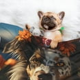 thumbnail image 3 of Rocae Flower Crown Dog for Pet Blanket Dog Blanket Cat Blanket Soft Sleep for Small Medium Pet-Small, 3 of 8