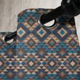 thumbnail image 3 of Ambesonne Ethnic Grommet Curtain, Knitted Jacquard, 50" x 96", Brown and Dark Blue, 3 of 6