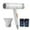 White, variant on PATLOLLAV Hair Dryer High-power Hair Dryer Home Hair Dryer Hot Wind Comb Hair Salon Blowing Comb
