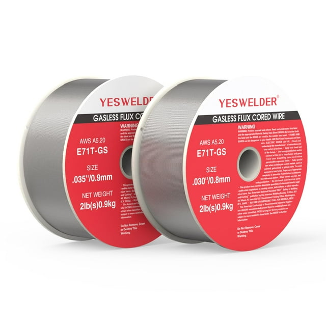 Alambre de soldadura YESWELDER Flux Core de acero dulce sin gas E71TGS