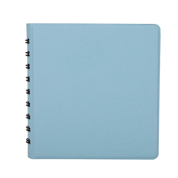 Estuche para álbum de fotos instantáneo con 68 bolsillos para Fujifilm Instax Mini Film 7s 8 (azul)