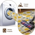 thumbnail image 5 of Summer Lemons Bathroom Rug Washable 2x3 Entryway Rug Non Slip Modern Botanical Leaves Vintage Front Door Mat Low Pile Indoor Doormat Throw Floor Carpet for Kitchen Bedroom Entrance, 5 of 8