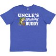 thumbnail image 3 of Inktastic Uncle's Fishing Buddy with White Text Youth T-Shirt, 3 of 5