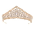 thumbnail image 1 of MasteelfCA Couronne en Strass Mariage Diadème Couronne Incrustée de Strass Bijoux pour Cheveux, 1 of 8