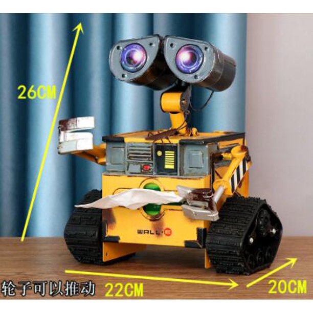 WALL E Robot caja de pañuelos figuras de acción de juguete zhangyuxiang LED