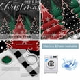 thumbnail image 2 of Fsddascl Christmas Tree Blackout Curtains for Bedroom/Living Room, Thermal Insulated Kitchen Curtains, Black Buffalo Plaid Xmas Trees Grommet Darkening Window Treatment Drapes 52"x72"x2, 2 of 6