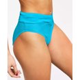 thumbnail image 3 of Salt + Cove Womens Juniors Mint Spark High Waist Bikini Swim Bottom Separates, 3 of 4