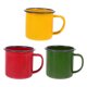 thumbnail image 1 of Juego de 3 tazas pequeñas de esmalte estilo retro, de colores, multifuncionales, para agua, ideales para niños., 1 of 8