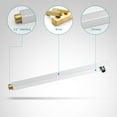 thumbnail image 5 of BWE 12 Inch Chrome Shower System Faucet Waterfall Tub Complete with Spout Set Square Luxury Rain Mixer Pressure Balancing 3-Function Wall Mount Rainfall Rough-in Valve Body and Trim, 5 of 10
