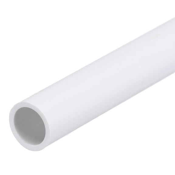 Uxcell Rigid Round Pipe 7mm ID 9mm OD 8" Length White High Impact for Water Pipe, Crafts, Cable Sleeves