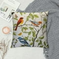 thumbnail image 2 of COMIO  Pillowcases Queen Garden Leaves Birds Printed Pillow Cases Soft Breathable Pillowcase Decorative Pillow Cover, 2 of 5