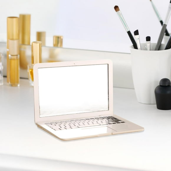 Espejo de maquillaje compacto Yinane Mini espejo portátil plegable de mano