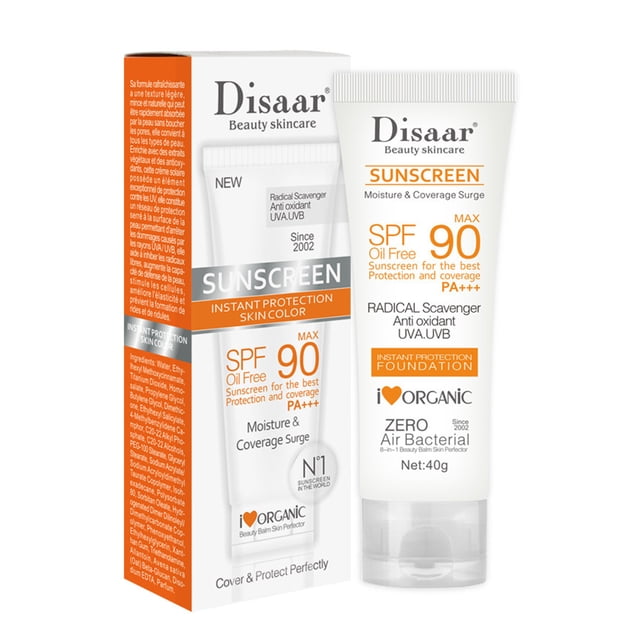 Protector Solar Facial 40g Loción Protección Hidratante SPF90 Mujeres para Playa Al Aire Libre
