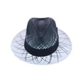 thumbnail image 2 of Bruno Capello Rafi Plaid Straw Fedora, 2 of 5