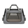 thumbnail image 1 of Bolso de mano para perros, bolsa de viaje con cremallera transpirable para perros, cachorros, conejos, bolsa de transporte para gatos, cachorros, para gris, 1 of 9