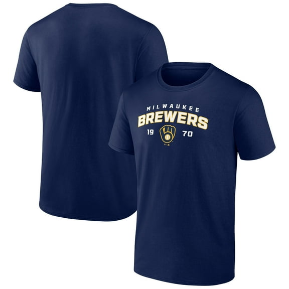 Men's Navy Milwaukee Brewers Team Rebel T-Shirt