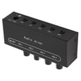 thumbnail image 3 of Riousery Stereo Line Sound Mixer 4 Channel Independent Control 1/8 Inch Input Output Port Super Low Noise Sound Mixer DC 5-12V for PC, Microphone, Guitar, Keyboard, and Amplifiers, 3 of 4