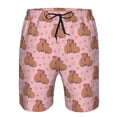thumbnail image 3 of Vsdgher Heart Capybara Men's Beach Shorts, Surfing shorts, Swim trunks, Quick Dry Swim Trunks for Surfing Beach Fun -Large, 3 of 6