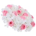 thumbnail image 2 of Pink Silk Flower Candle Wreath for DIY Use Lightweight and Portable Adds Chic Decor Touch, 2 of 5