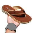 thumbnail image 3 of Bixock Flip Flops for Men,Bathroom Sandals for Women,Slippers for Men Solid Color Thick Soft Sole Lightweight Shock Absorption Non Slip Large Size Shoes, 3 of 5