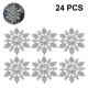 thumbnail image 1 of 24 piezas de adornos de copo de nieve con purpurina de plástico para árbol de Navidad Sincero  Hogar, 1 of 2