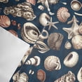 thumbnail image 4 of Window Valance for Kitchen,Retro Ocean Starfish Conch Shell on Blue Rod Pocket Curtain Valances Short Curtains Drapes Panel,Summer Creature Window Treatment Topper for Living Room Bathroom Bedroom, 4 of 9
