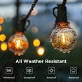 thumbnail image 2 of Outdoor String Lights, 200 ft with 100 G40 LED Bulbs Waterproof for Patio Garden Yard Backyard Decoration, 2 of 6