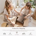 thumbnail image 6 of SUNDEREY 5'x7' Floral Easy Jute Rug,Area Rug 5x7ft Washable Bedroom Rug,Easy Jute Indoor Outdoor Carpet, Farmhouse Non Slip Khaki Floor Rug for Dining Room Office Entrance Kitchen,Wreath&Fleur, 6 of 9