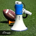 thumbnail image 7 of Champion Sports Megaphone with Siren, Handheld Microphone, Shoulder Strap, Powerful Bullhorn Loudspeaker with Adjustable Volume Control for Sport Events, Concerts, Crowd Control, White/Blue, 18 Watt, 7 of 7