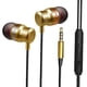 thumbnail image 5 of Auriculares Con Cable, Auriculares Intrauditivos, Auriculares Deportivos Con Cancelación De Ruido, Auriculares Estéreo, Sonido Estéreo Con Micrófono I dorado, 5 of 10
